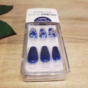 Dashing Diva Press-On Nails - Sapphire Shatter